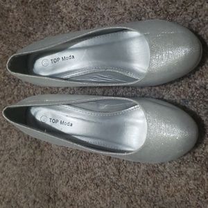 Glitter sliver wedges